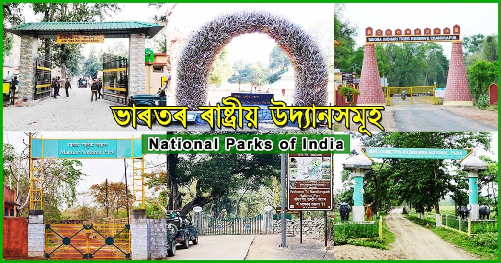 national parks in india || ভাৰতৰ ৰাষ্ট্ৰীয় উদ্যান